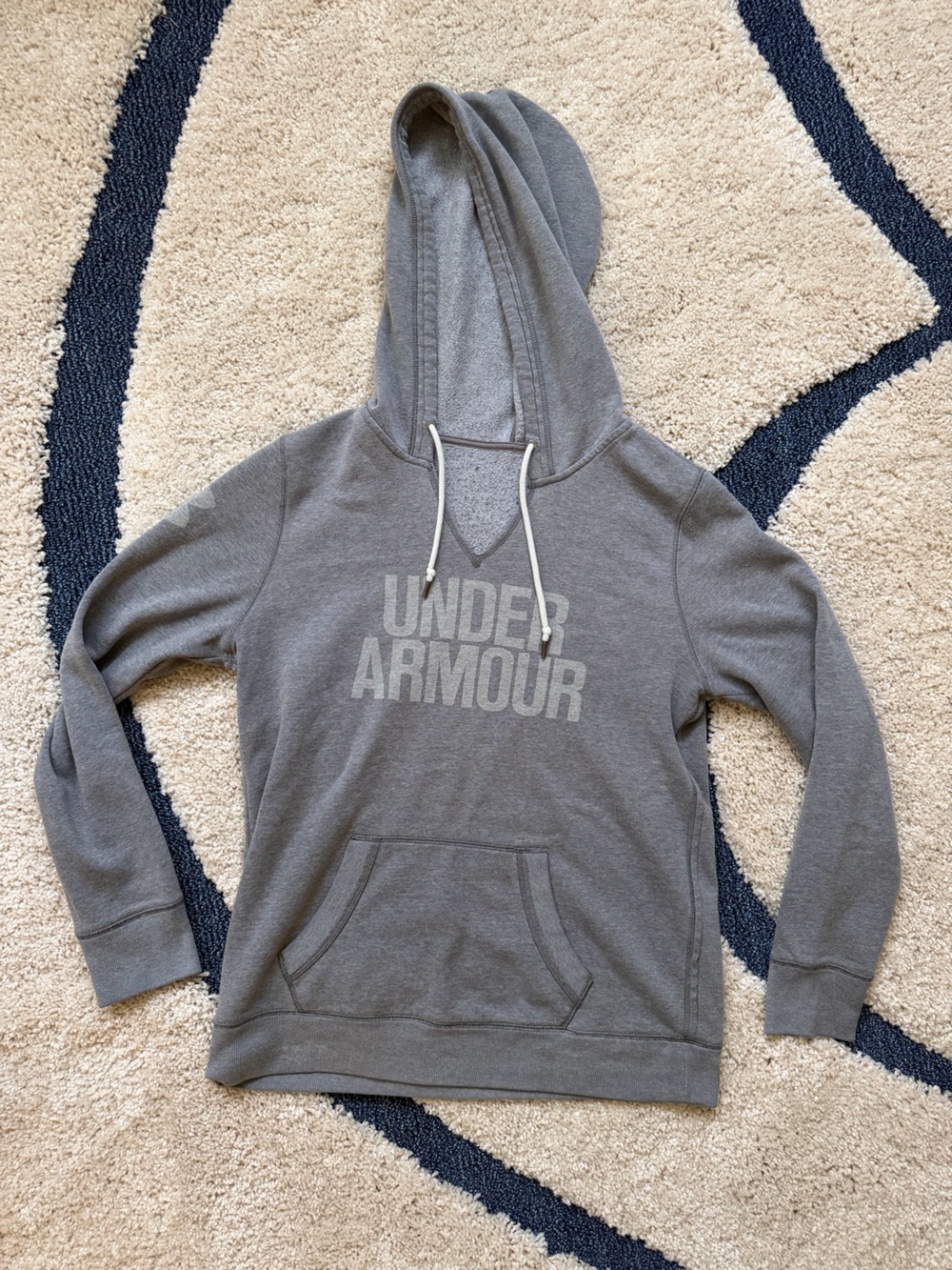 Under Armour Gray Women's Pullover Hoodie with Logo
